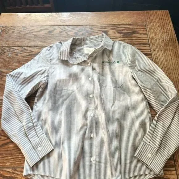 Sezane Tomboy striped button down shirt sz 36 (US 4) - Picture 1 of 5